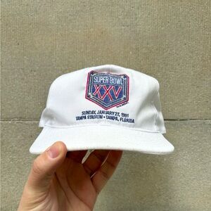 NFL Super Bowl 1991 vintage Silver Anniversary American Needle snapback hat OSFA